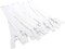 9 Inch White Color YKK Zippers Number 3 Nylon Coil Set of 12 Pieces